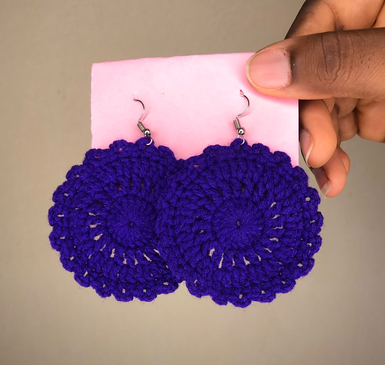 Purple Pearl Earrings